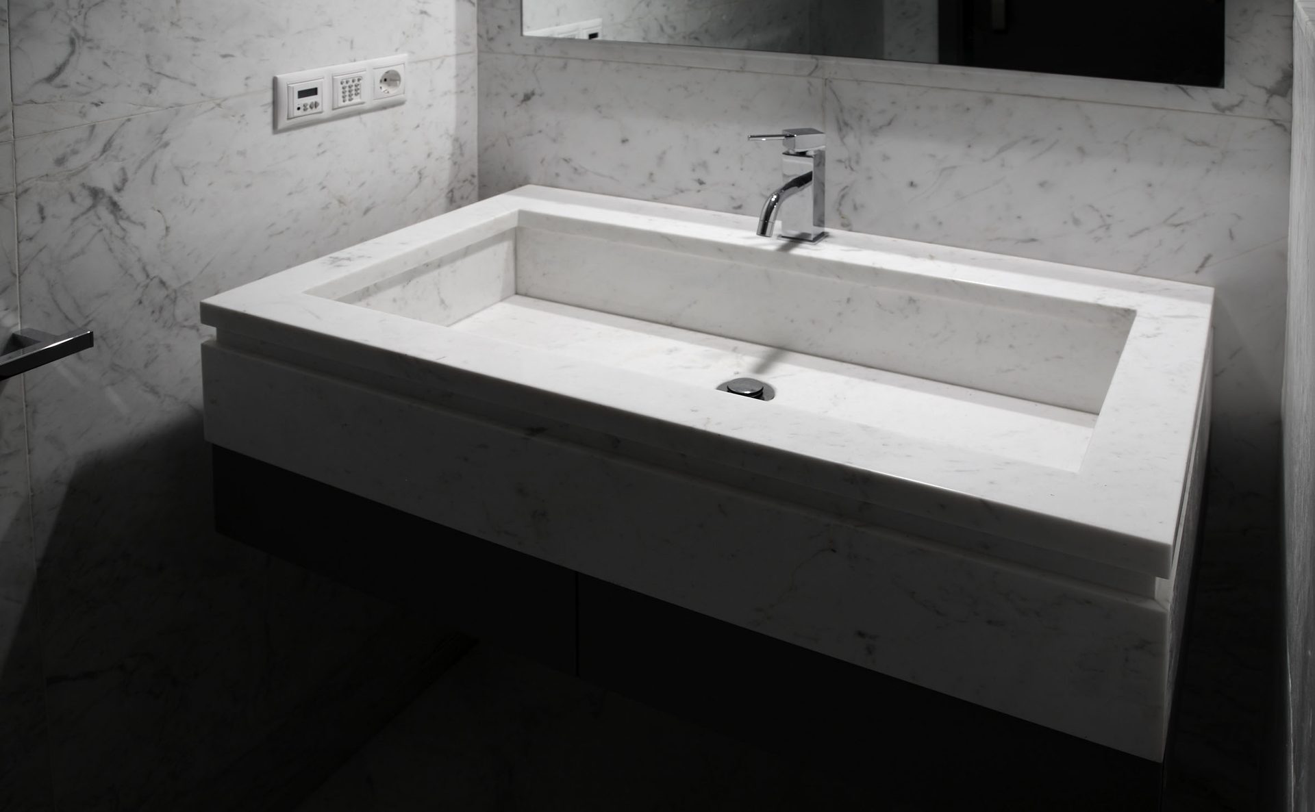Marble bathroom