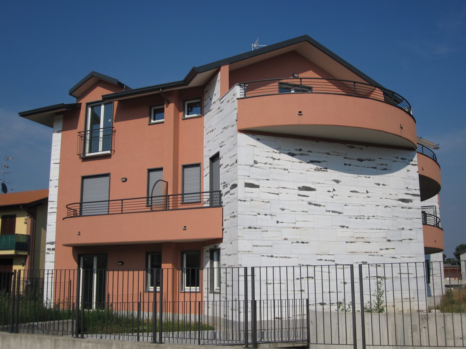 Marble façade