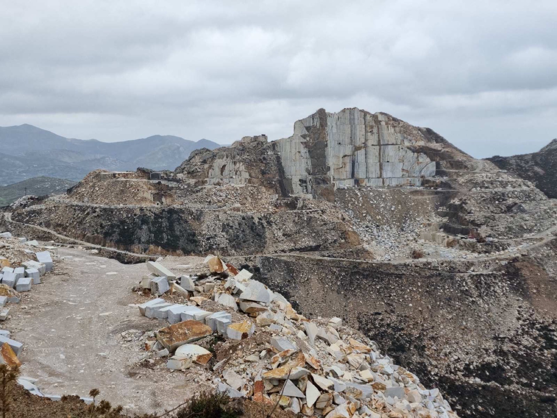 The Naxos Marble quarry