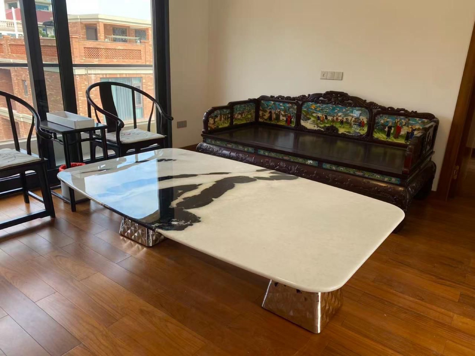 Marble coffee table