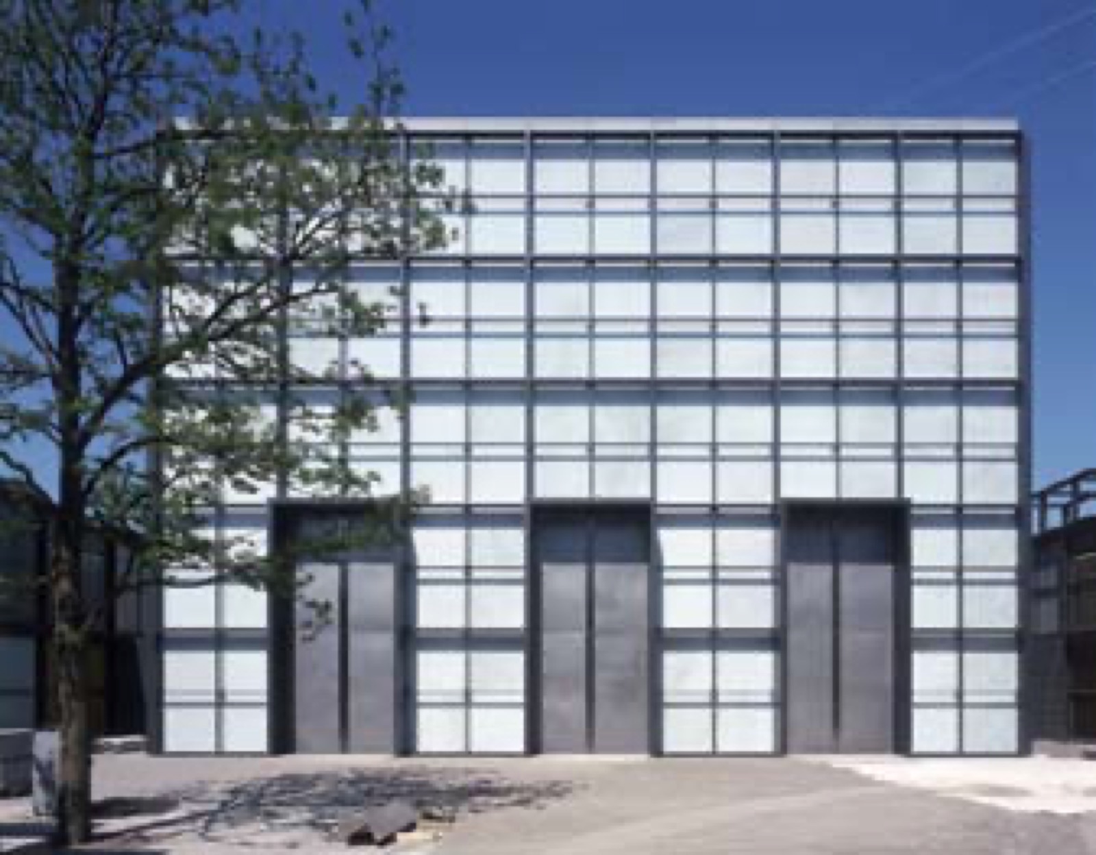 Translucent marble façade