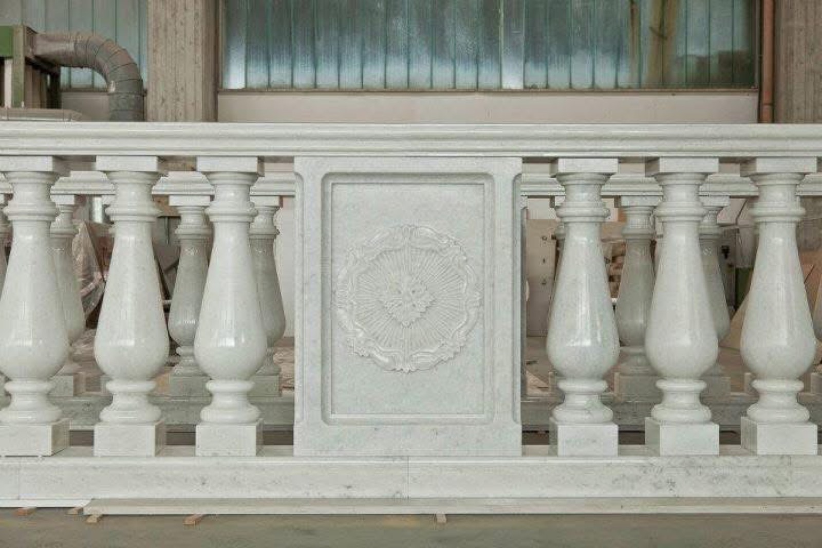 Carved balustrade