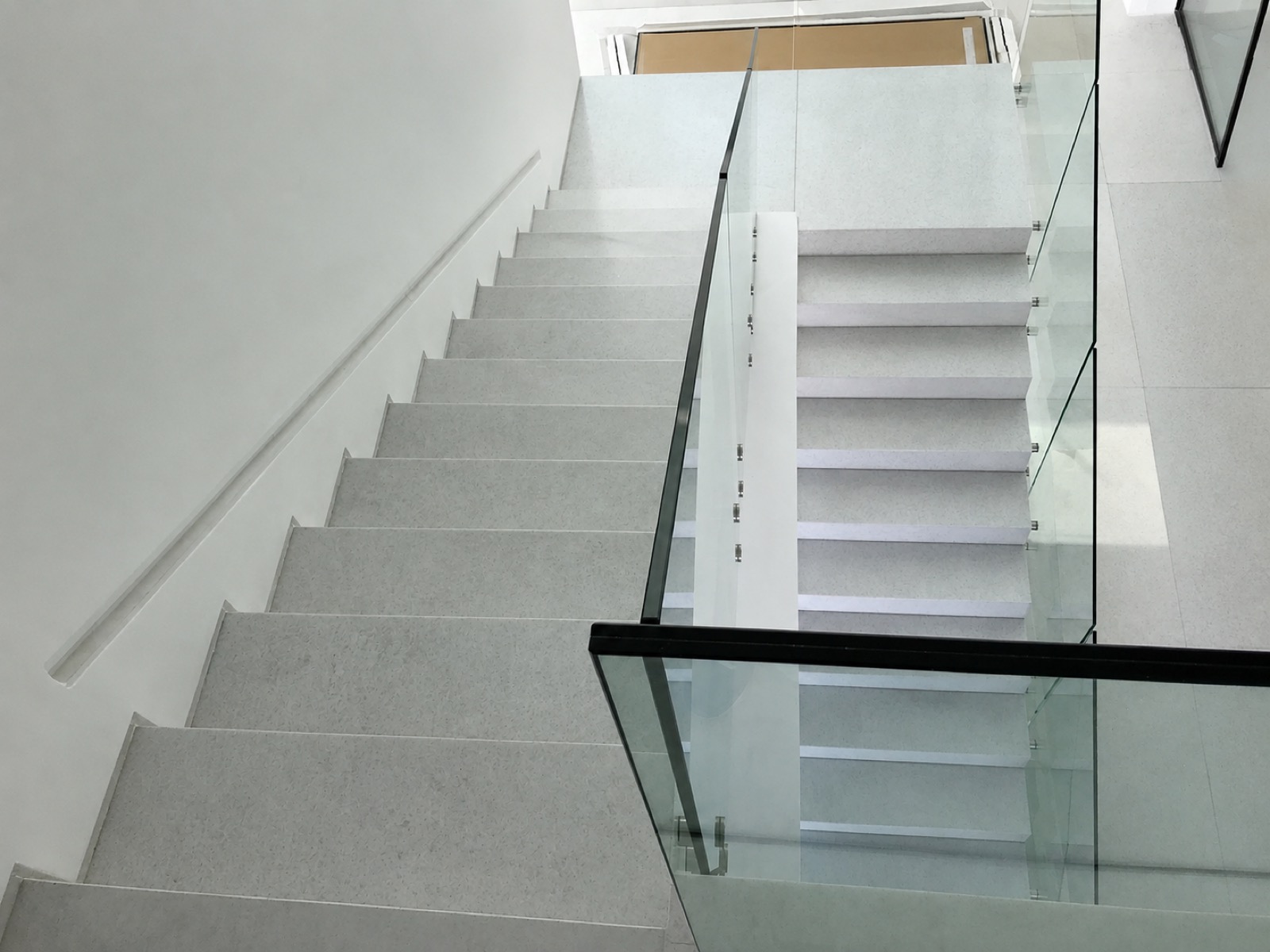 White marble staircase
